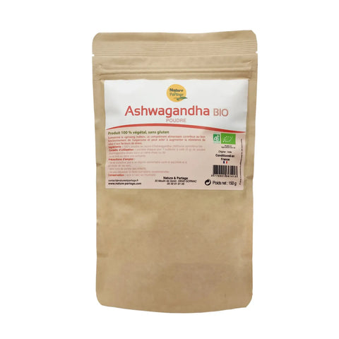 Ashwagandha bio en poudre Nature et Partage - sachet 150 g