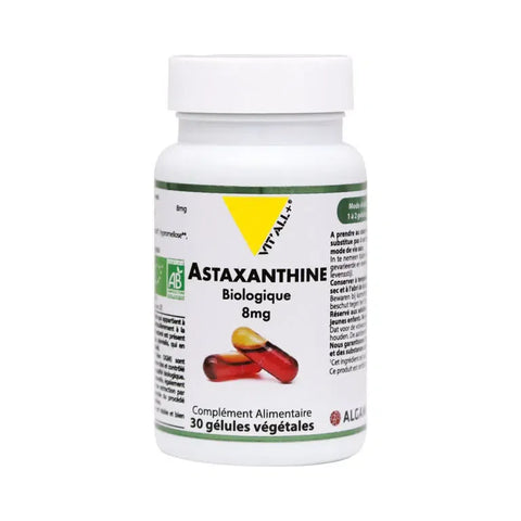 Astaxanthine Bio 8 mg Vit'all+ - 30 gélules végétales
