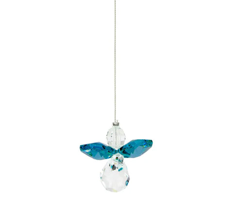 Ángel de la guarda del circón azul para diciembre | Feng Shui de cristales Tierra Zen