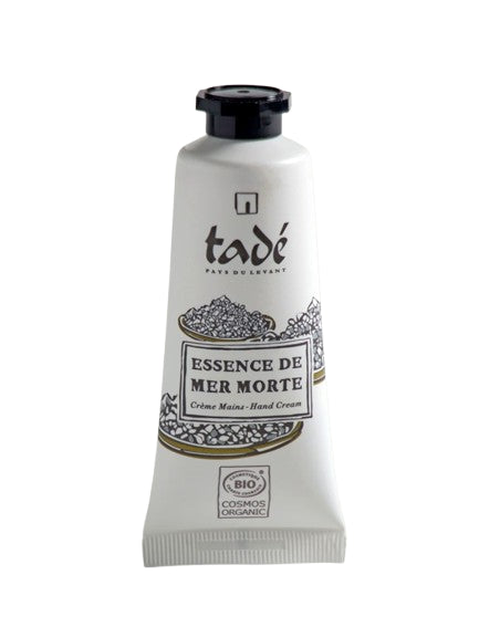 Tube Crème Mains Essence de Mer Morte Bio 30 ml Tade, soin mains bio nourrissant et apaisant.