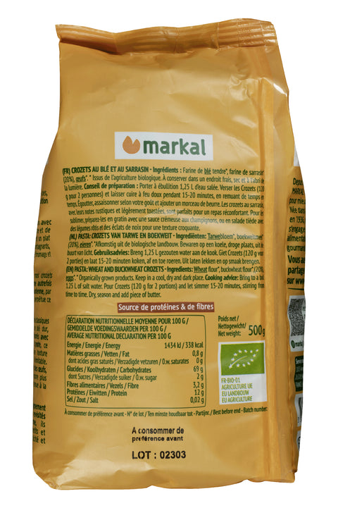 Crozets de trigo sarraceno ecológico-500g-Markal