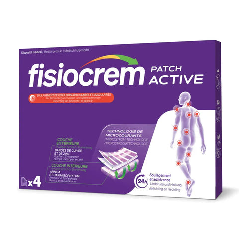 Fisiocrem Patch Active 4 unités - boîte