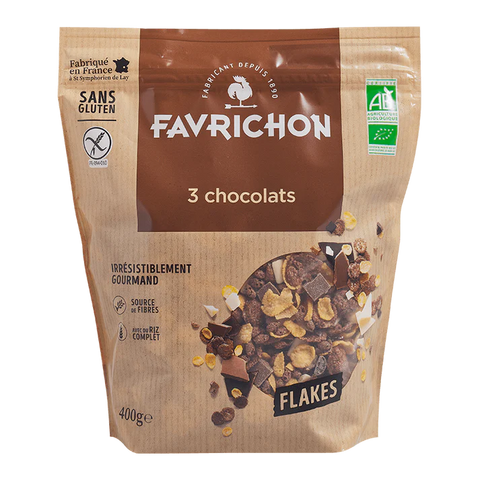 Flakes 3 chocolats bio Favrichon - 400 g
