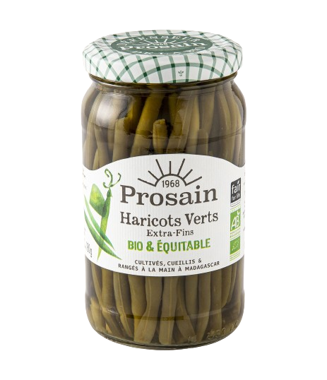 Judías verdes ecológicas extrafinas-180g-Prosain