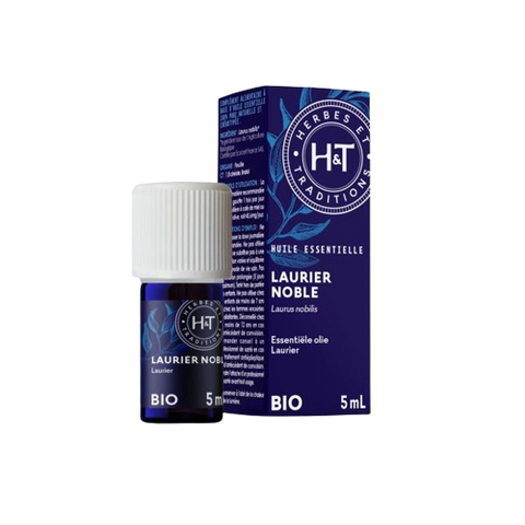 Huile essentielle de laurier noble bio Herbes et Traditions - flacon 5 ml