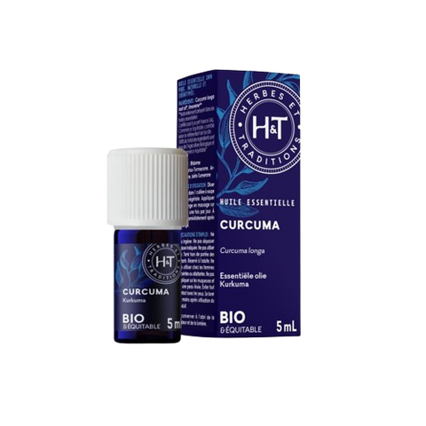Huile essentielle de curcuma bio Herbes et Traditions - flacon 5 ml
