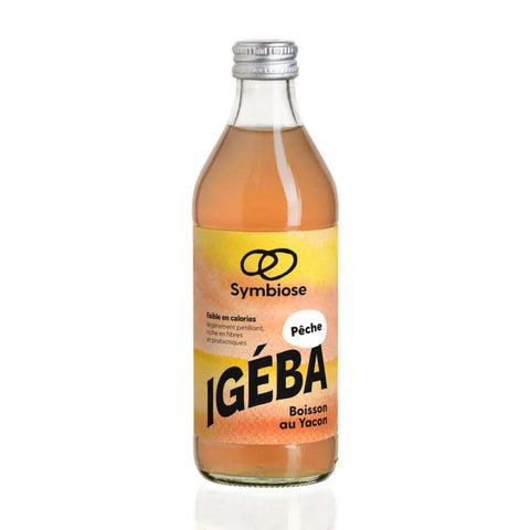Bebida de jarabe de melocotón y yacón Igéba - 33 cl