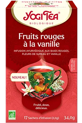 Infusión de Frutos Rojos y Vainilla-17 sobres-Yogi Tea