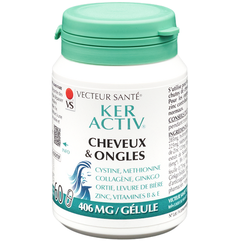 Ker'Activ - Cabello y uñas - 60 cápsulas - Vector de salud