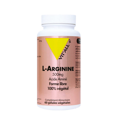 L-Arginine 500 mg Vit'all+ - 60 gélules végétales