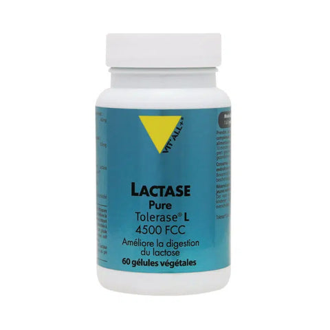 Lactase Tolerase L 4500 FCC Vit'all+ - 60 gélules