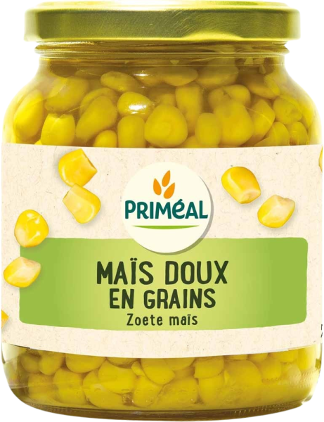 Granos de maíz dulce Bio-370ml-Priméal