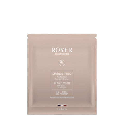 Sachet Masque Tissu Bave d'Escargot Bio Soin Perfecteur Visage 93%, masque bio repulpant et anti-âge.