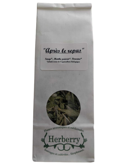 Mezcla de infusión orgánica "después de la comida"-20g-Herberry