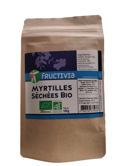 Arándanos Desecados Ecológicos-100g-Fructivia
