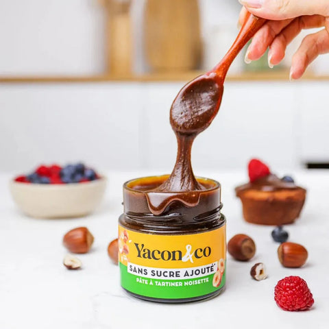 CREMA DE AVELLANAS ORGÁNICA CON YACÓN - 200G