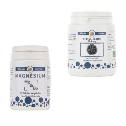 Magnesio y Espirulina - Pack Energía y Vitalidad - 2 Meses
