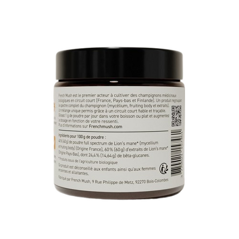 Lion's Mane bio en poudre French Mush - vue 2