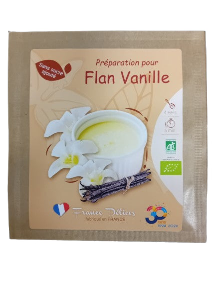 Préparation pour flan vanille bio France Délices - 4 personnes