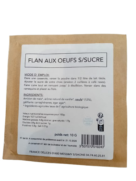 Preparación de Flan de Huevo-4 personas-France Délices