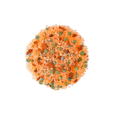 Jambalaya de guisantes partidos con especias cajún y arroz (para 4 personas)