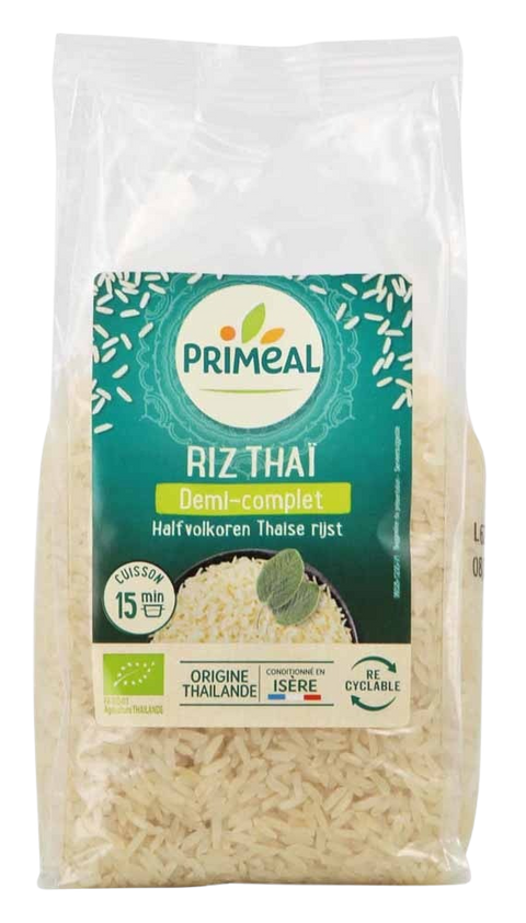 Arroz tailandés medio completo ecológico-500g-Priméal