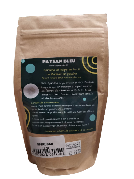 SPIRUBAB-Espirulina+Baobab-100g-Azul Campesino