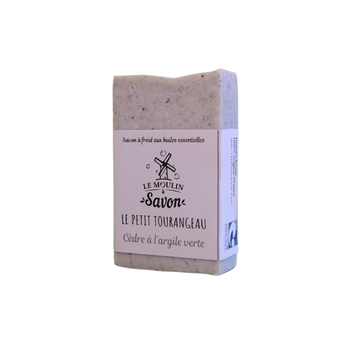 Jabón sólido de arcilla verde cedro-100g-The Soap Mill