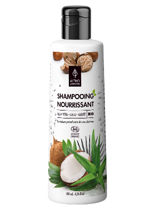 Champú nutritivo orgánico-Aloe vera, Coco y Manteca de Karité-200ml-Altho