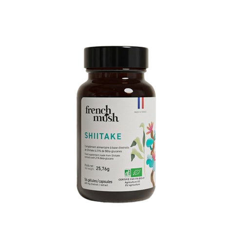 Cápsulas de shiitake: defensas naturales y equilibrio metabólico - French Mush