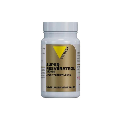 Super Resvératrol 250mg avec Ptérostilbène-30 gélules-Vit'all+