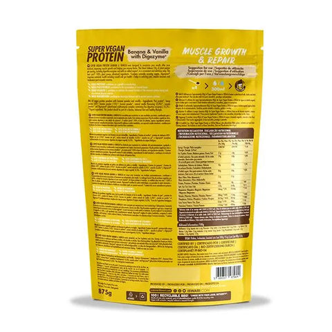 Proteína Súper Vegana-Plátano Y Vainilla-400g-Iswari