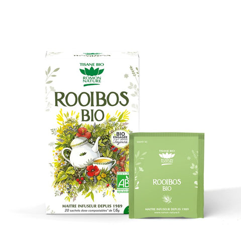 Té de Hierbas Rooibos Ecológico-20 sobres-Romon Nature