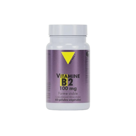 Vitamine B2 Riboflavine 100 mg Vit'all+ - 60 gélules végétales