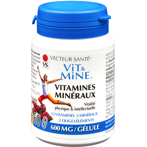 Vit&Mine Vitaminas Minerales - 60 cápsulas - Vector de salud