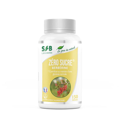 Zéro Sucre (Berbérine + Chrome) – 75 gélules – SFB Laboratoires, un complément alimentaire bio, vegan et sans gluten, conçu pour réguler la glycémie