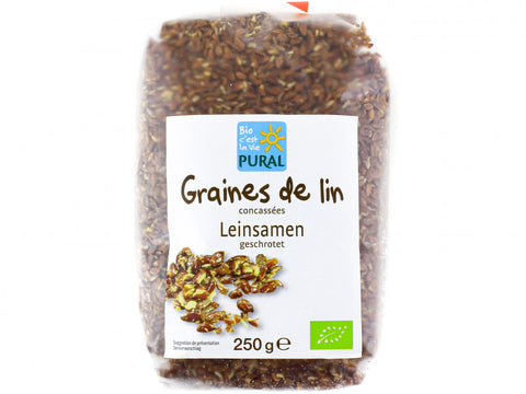 Semillas de Lino Orgánicas Trituradas-250g-Pural
