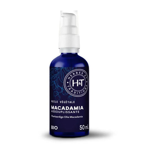 Huile végétale de macadamia bio Herbes et Traditions - flacon 50 ml