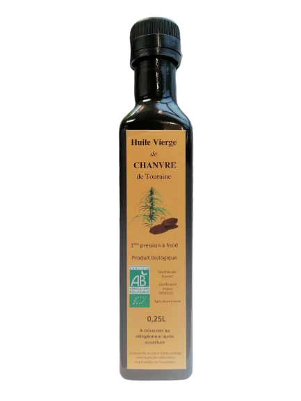Aceite de cáñamo virgen orgánico-0,25 L-Théo Meneau