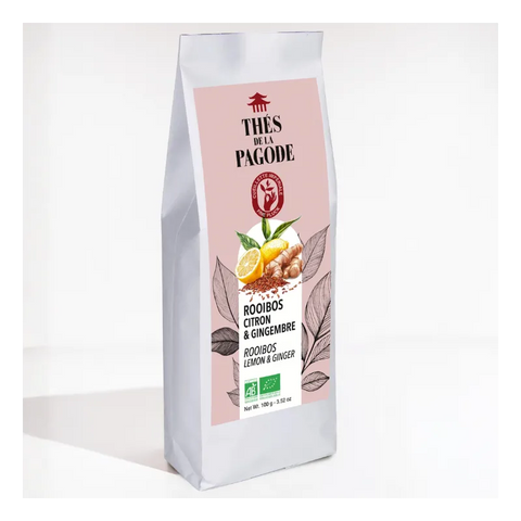 Rooibos Limón Jengibre Ecológico-100g-Thés de la Pagode