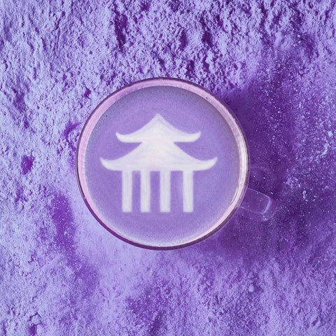 Ubé Latte Thés de la Pagode Igname violette, sans caféine, vegan