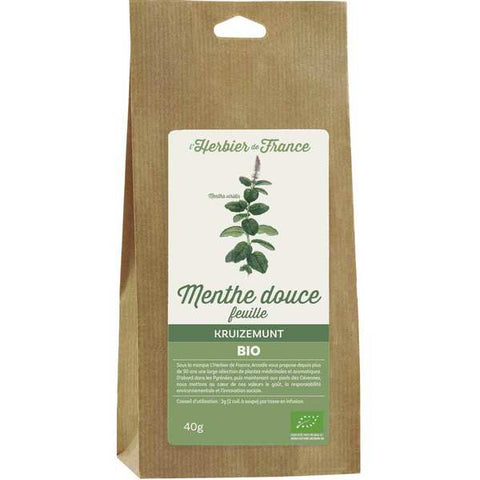 Menthe douce bio pour tisane Herbiers de France - 40 g