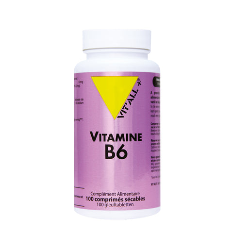 Vitamine B6 Pyridoxine 50 mg Vit'all+ - 100 comprimés