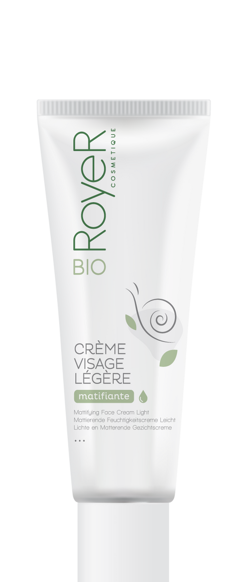 Crema facial ligera hidratante y matificante con baba de caracol - 50ml - Royer cosmetics