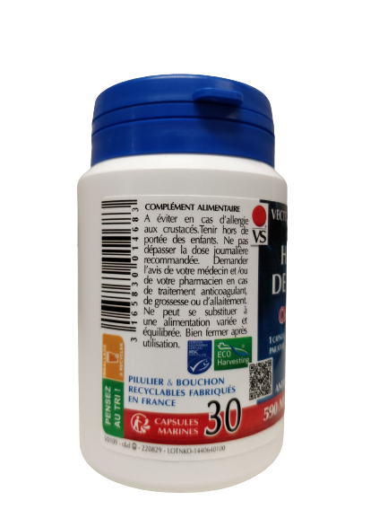 Aceite de krill 500 mg-30 cápsulas-Vector de salud