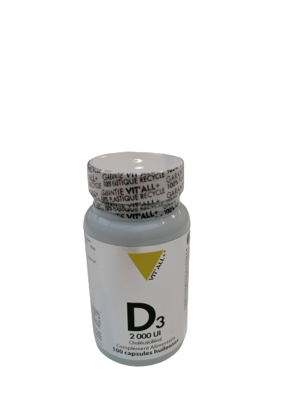Vitamine D3 2000 UI Vit'all+ - capsules, vue 4