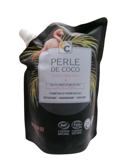 Carbón vegetal activado ecológico con perla de coco-100g-Comptoirs et Compagnies