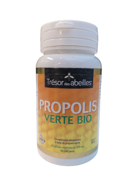Propóleo verde ecológico-60 cápsulas-Trésor des Abeilles.