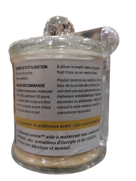 Raíz de ginseng blanco en polvo-30g-Jardins d’Occitanie
