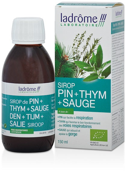 Jarabe de Salvia, Tomillo y Pino-150 ml-Ladrôme